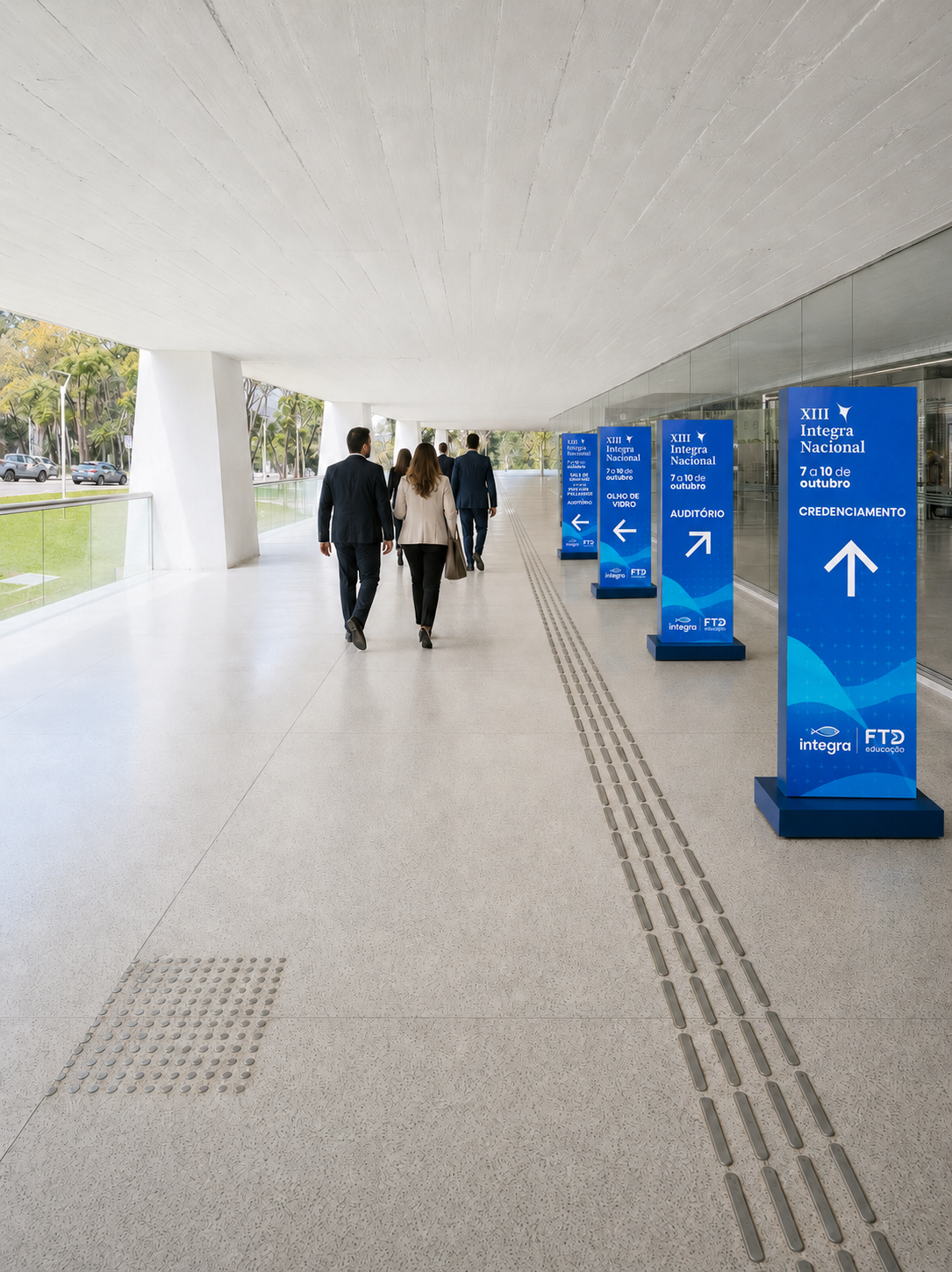 Orientação até os ambientes — projeto 3D INTEGRA 2026