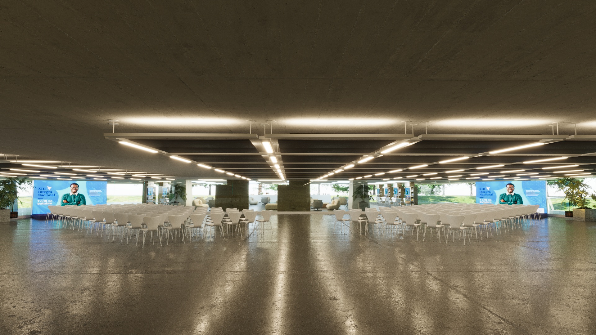 Dois palcos e plateias simultâneas — projeto 3D INTEGRA 2026